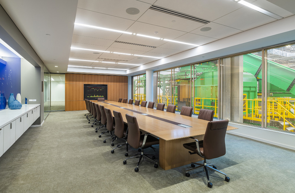 Board room at Van Dyk Recycling Solutions, Norwalk, CT