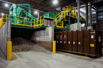 Murphy Road Recycling, Enfield, CT, All American MRF with systems designed and installed by Van Dyk Recycling Solutions, Norwalk, CT