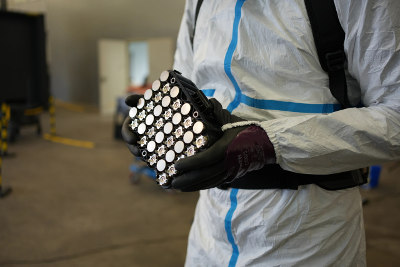 Drying before recycling EV battery