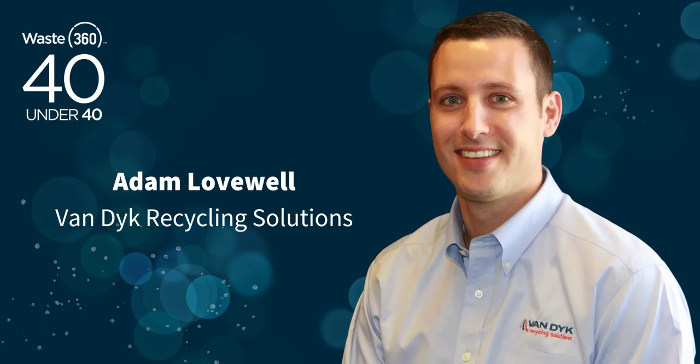 Adam Lovewell - 40 under 40 - Van Dyk Recycling Solutions