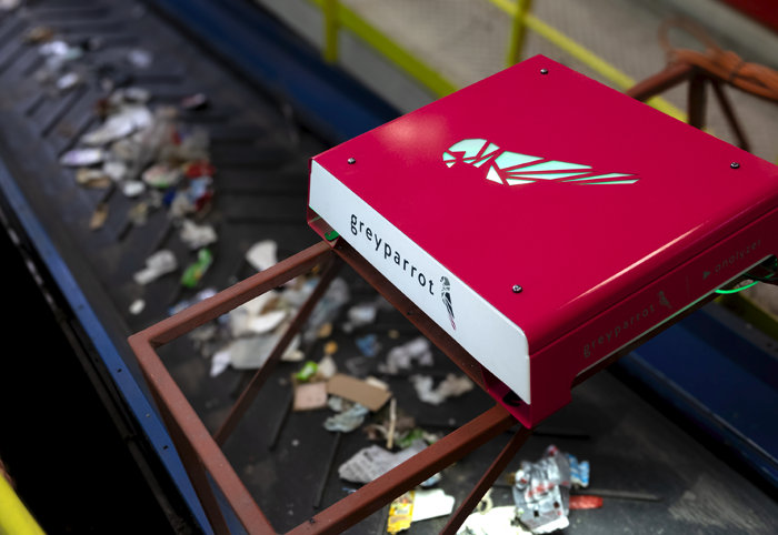 greyparrot analyzer at material recovery facility