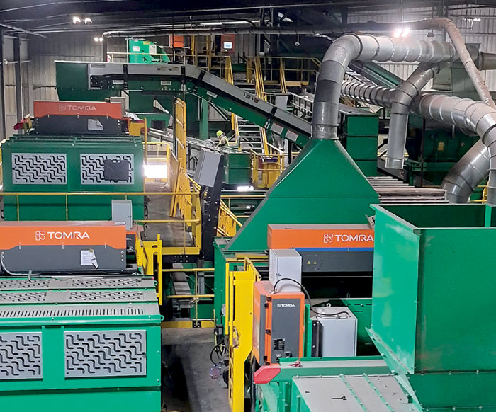 tomra sorters supplied by Van Dyk Recycling Solutions